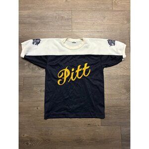 University of Pittsburgh Panthers NCAA Artex Jersey Boys Kid M 90s Blue Football